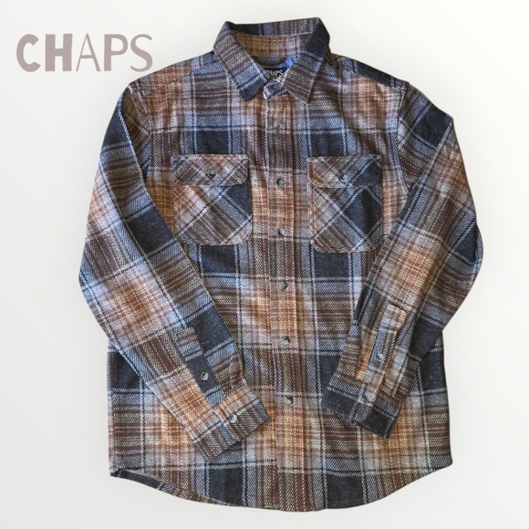 Chaps Multicolor Plaid Shirt (LS30) - Picture 3 of 10
